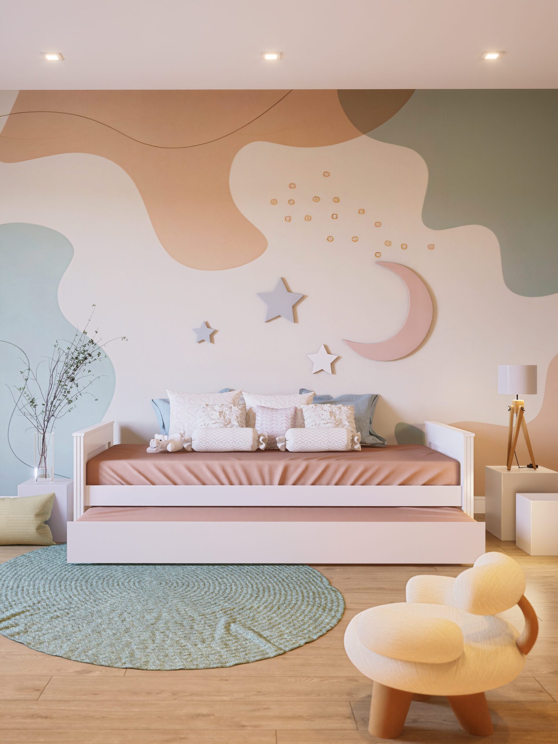 CAMA JUVENIL CON CARRO LISO 2