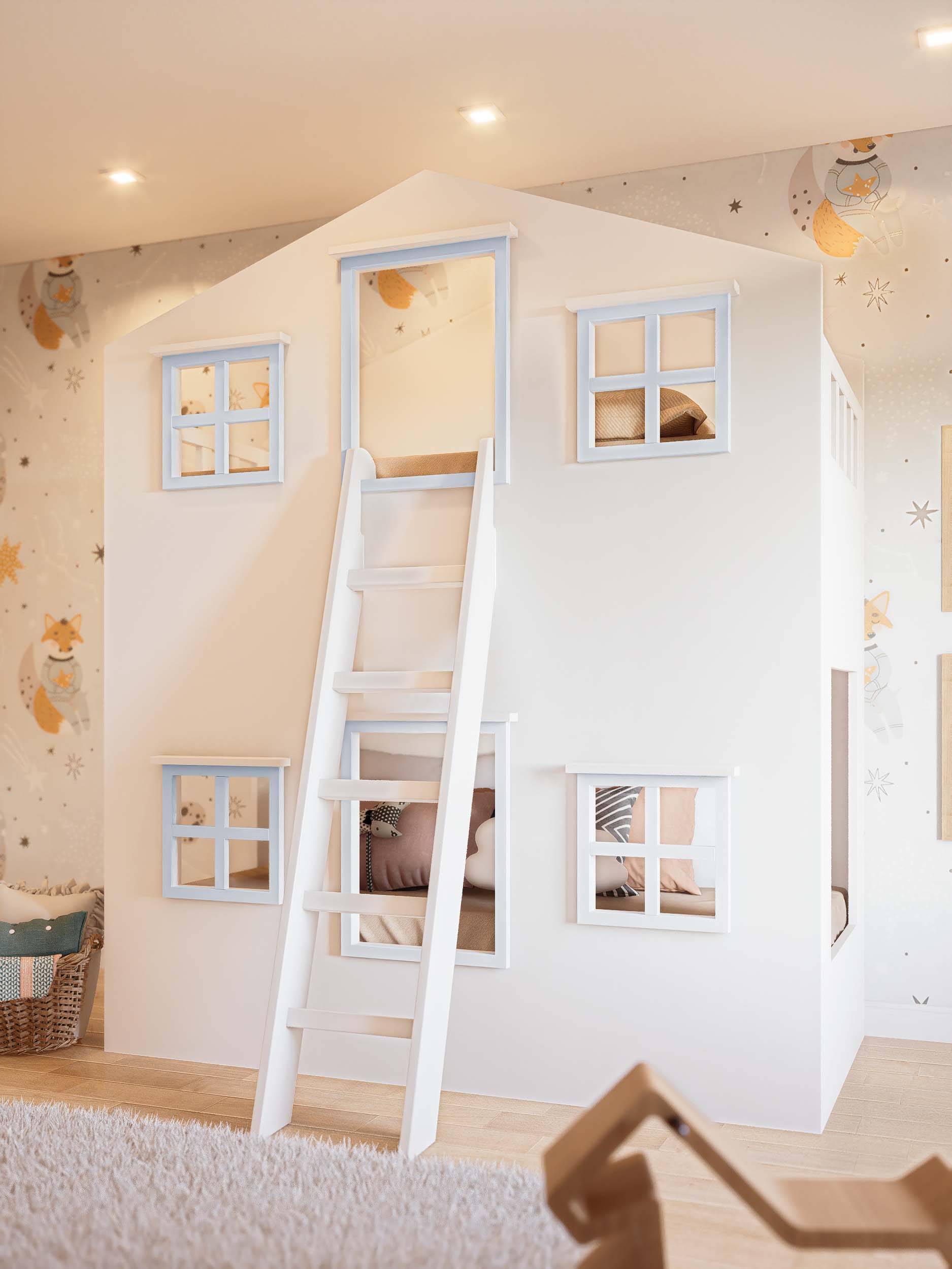 CAMA MONTESSORI DOBLE CELESTE2