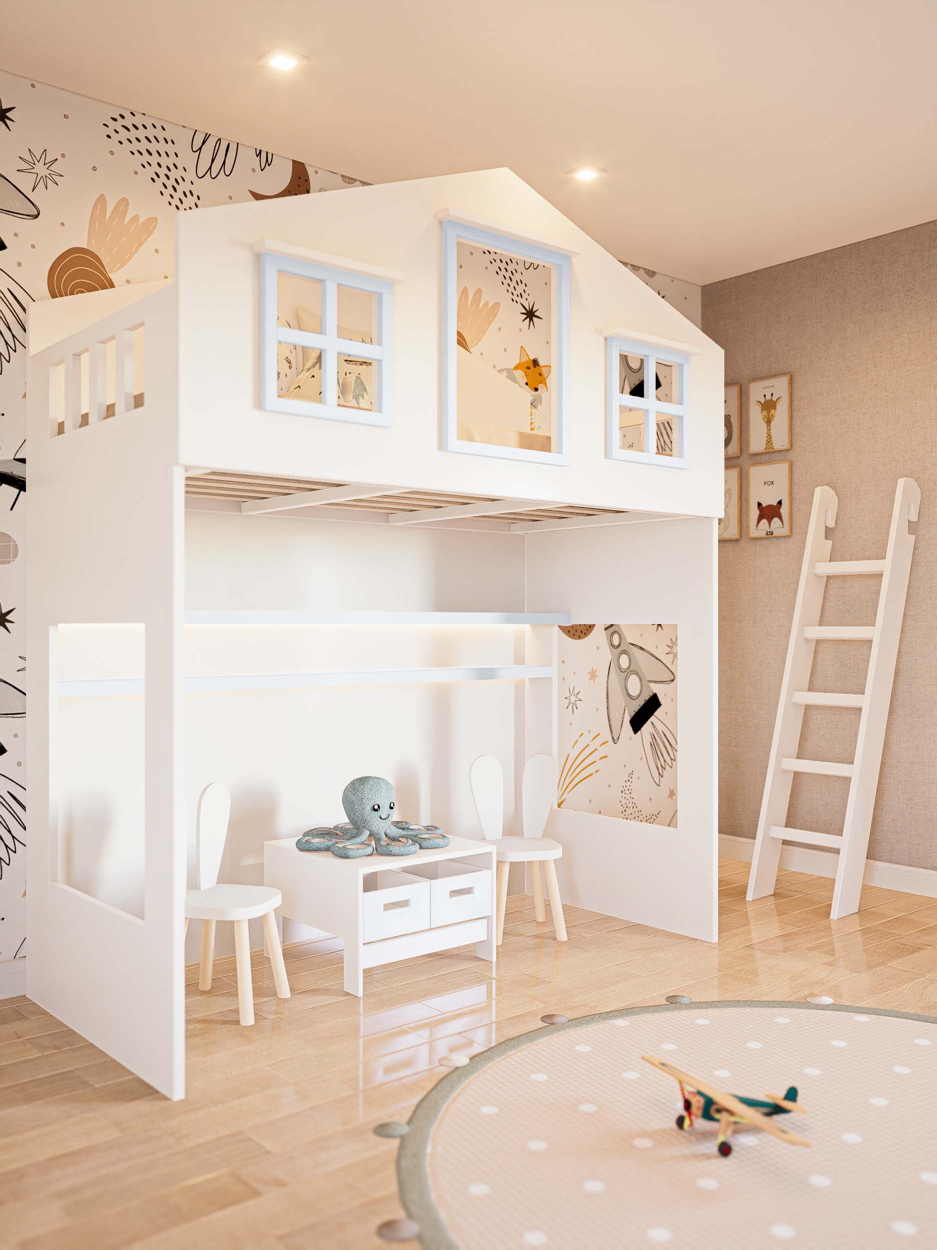 CAMA MONTESSORI PLAYROOM CELESTE2