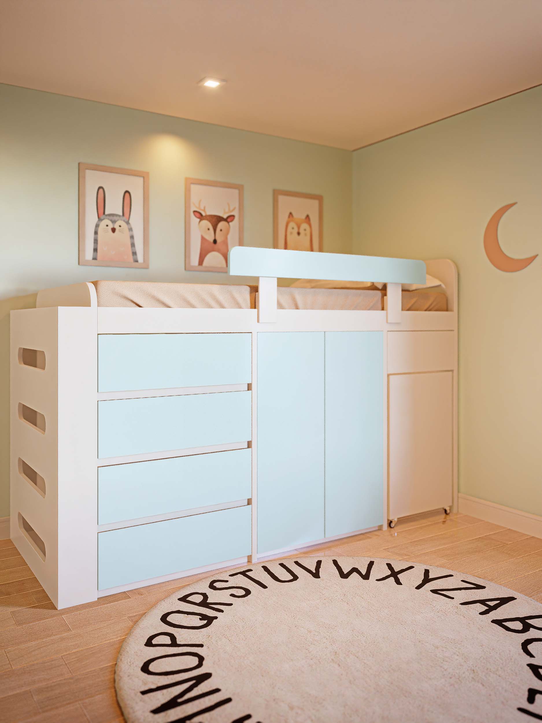 CAMA MULTIFUNCIONAL CELESTE 2