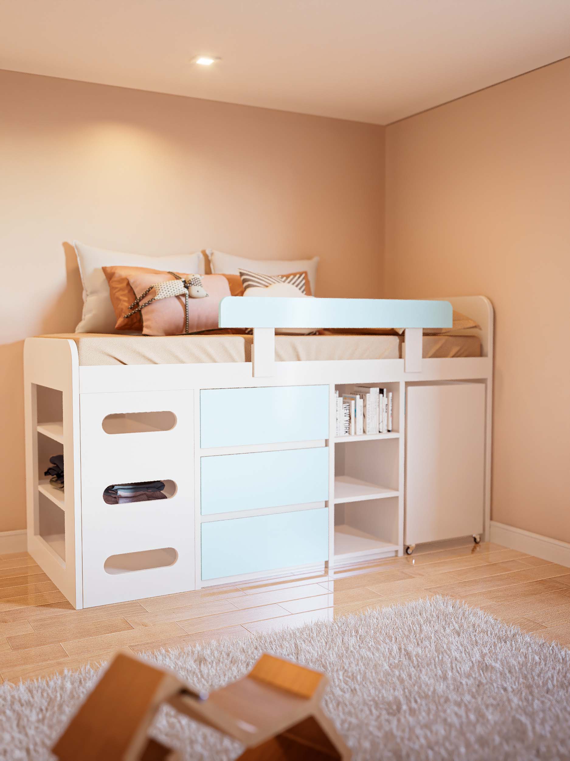 CAMA VERSATIL CELESTE 2