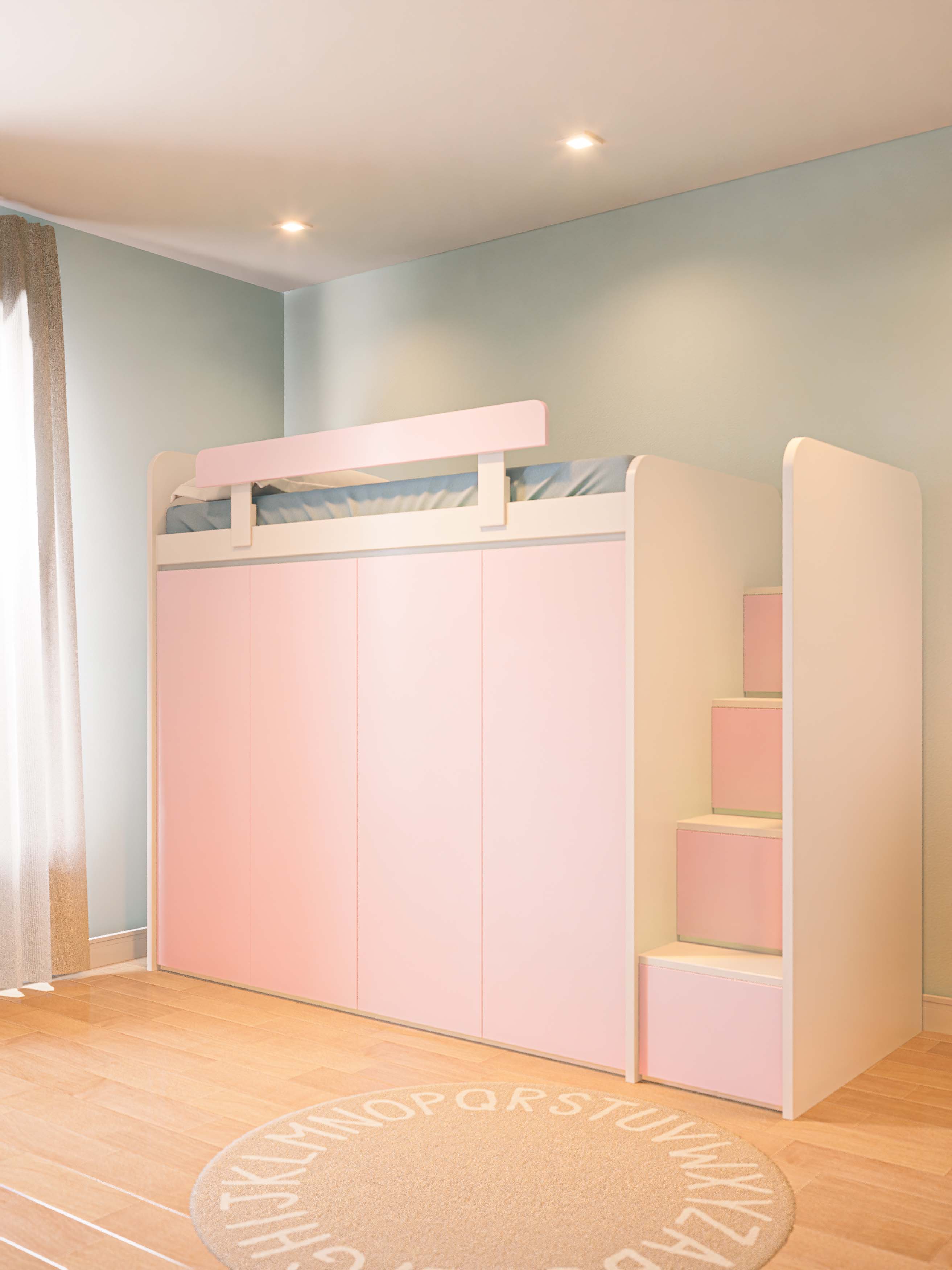 CAMA PLACARD COMPLETO ROSA2